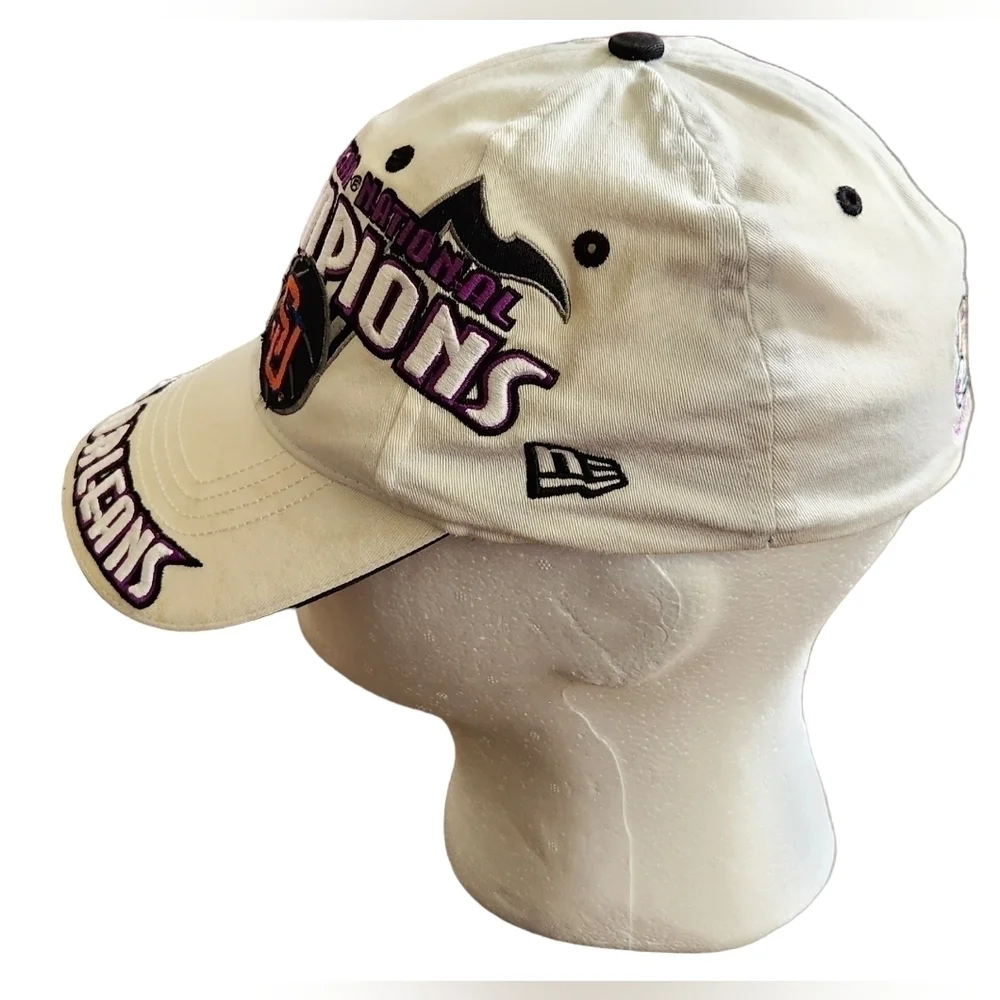 Vtg Syracuse 2003 NCAA Champions Hat New Orleans Hat Cap Sz Small/Medium Fitted